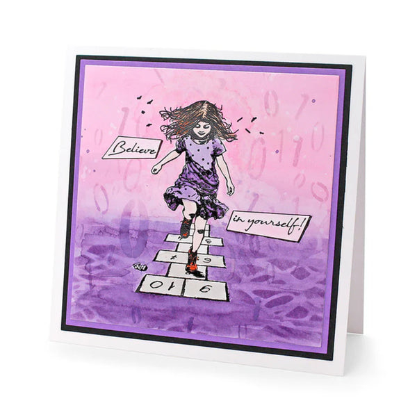 Andy Skinner Pre-Cut Rubber Stamp Set - Believe In Yourself!