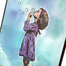 Andy Skinner Pre-Cut Rubber Stamp Set - Blowing Bubbles