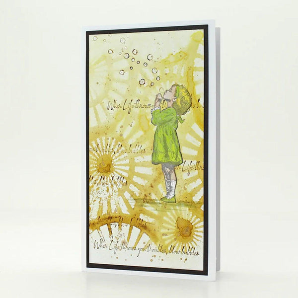 Andy Skinner Pre-Cut Rubber Stamp Set - Blowing Bubbles