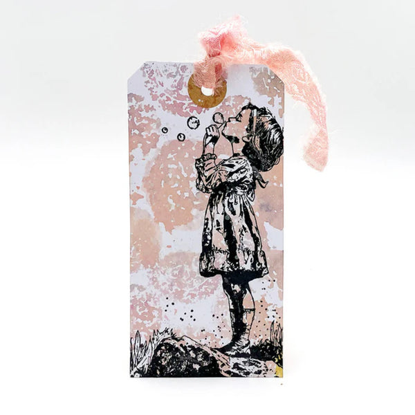 Andy Skinner Pre-Cut Rubber Stamp Set - Blowing Bubbles