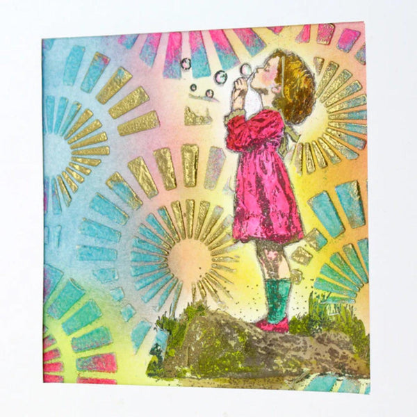 Andy Skinner Pre-Cut Rubber Stamp Set - Blowing Bubbles
