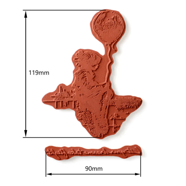 Andy Skinner Pre-Cut Rubber Stamp Set - Let Your Dreams Take Flight