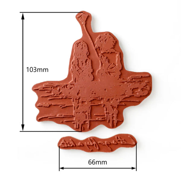 Andy Skinner Pre-Cut Rubber Stamp Set - Let's Go Fly A Kite