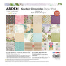 Arden Creative Studio Garden Chronicles Paper Pad with various patterned papers on a white background