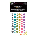 Pack of Arden Creative Studio Garden Chronicles Enamel Dots with colorful dots on a white background