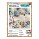 Dragonfly Dreams paper pad packaging with artistic designs on a white background