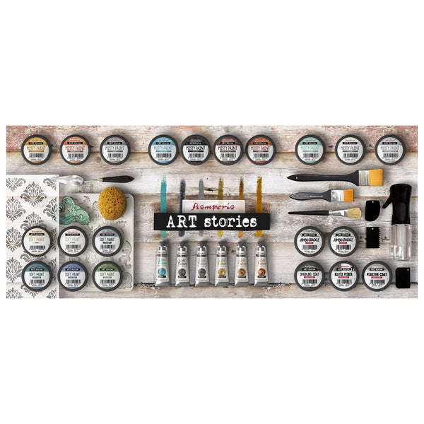 Stamperia Art Stories Big Silicone Mold A4 - Stripes