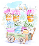 Art Impressions Clear Stamps Set - Flower Delivery