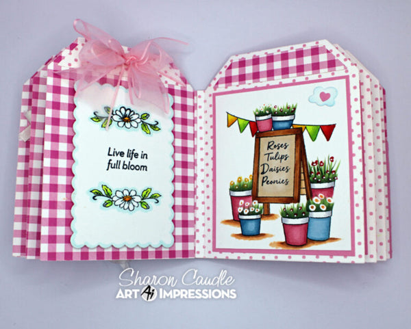 Art Impressions Clear Stamps Set - Flower Signage
