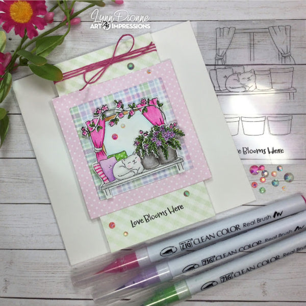 Art Impressions Clear Stamps Set - Love Blooms