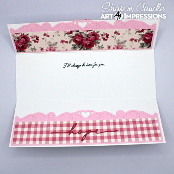 Art Impressions Clear Stamps Set - Peony Margin