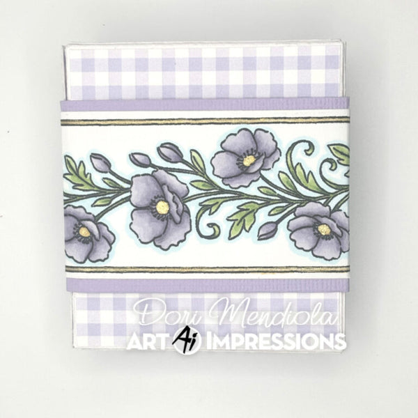 Art Impressions Clear Stamps Set - Poppy Margin