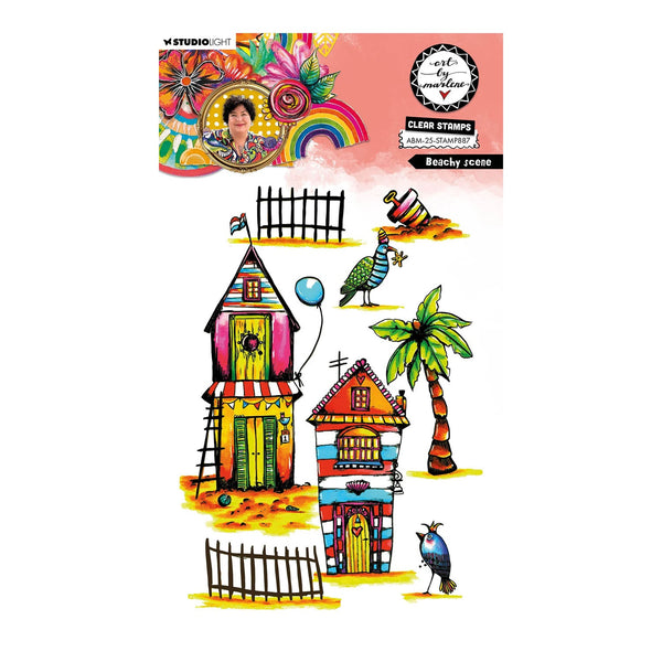 Art By Marlene Clear Stamp - Beachy Scene