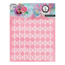 Stencils with geometric designs on a pink background, featuring Studio Light branding.