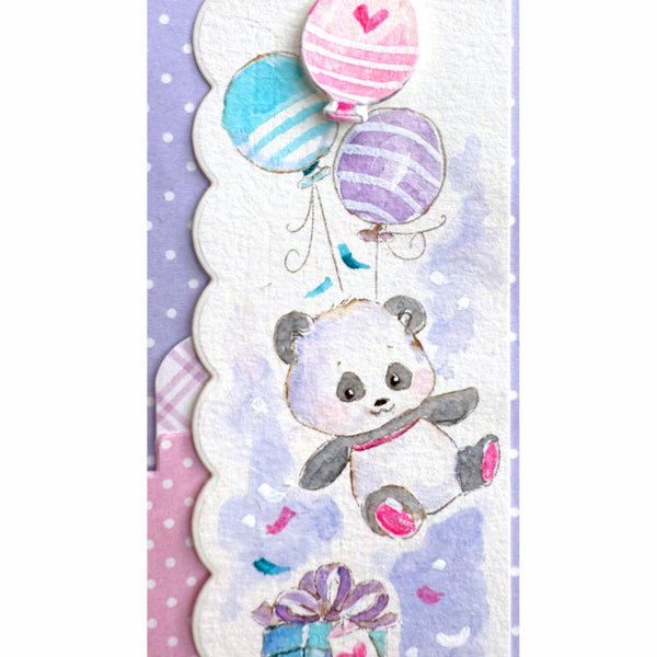 Art Impressions Clear Stamps & Dies Set - Baby Panda