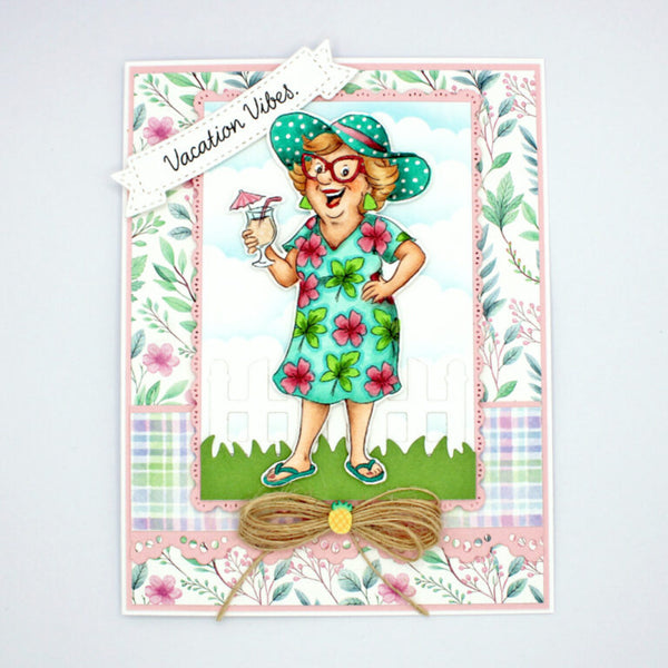 Art Impressions Clear Stamps & Dies Set - Cruisin’ Carol