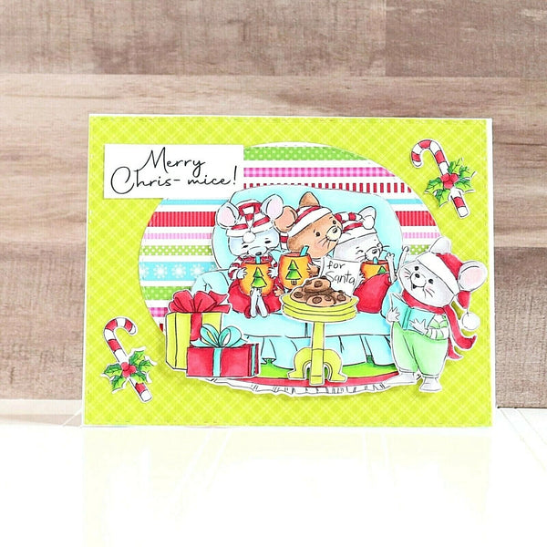 Art Impressions Clear Stamps Set - Christmas Mice