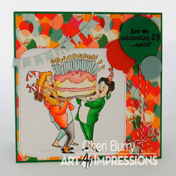Art Impressions Clear Stamps Set - Giant Cake