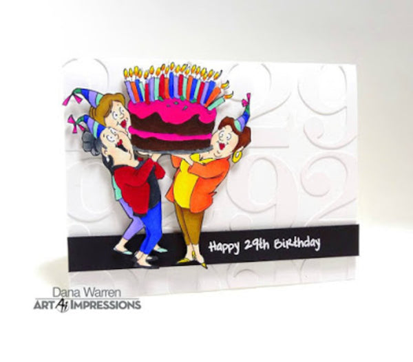 Art Impressions Clear Stamps Set - Giant Cake