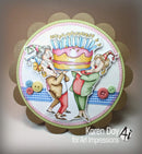 Art Impressions Clear Stamps Set - Giant Cake