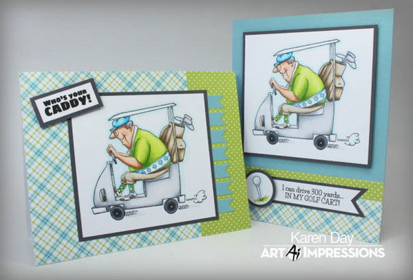 Art Impressions Clear Stamps Set - Par-Tee Golfers
