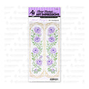 Art Impressions floral stamp set with purple flowers on a white background