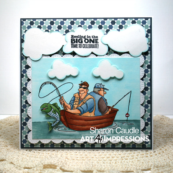Art Impressions Clear Stamps Set - Reel Great Guys