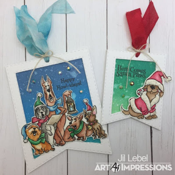 Art Impressions Clear Stamps Set - Santa Paws
