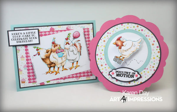 Art Impressions Clear Stamps Set - Spring Chicken