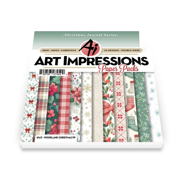 Art Impressions Woodland Christmas Paper Pack