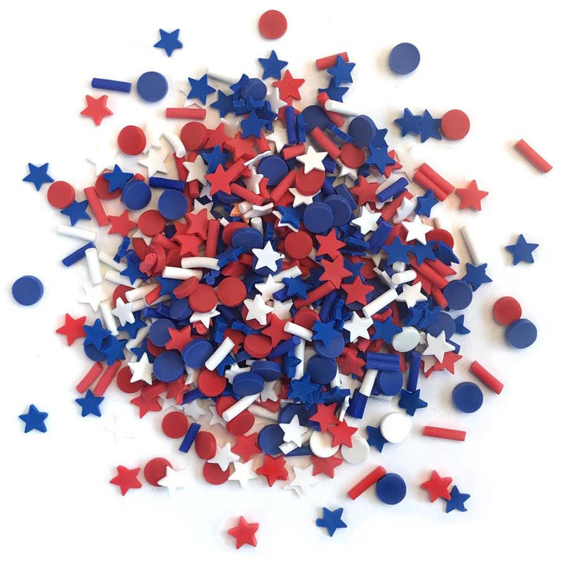 Buttons Galore Sprinkletz Embellishments 12g - Star Spangled*