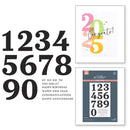 Spellbinders Press Plates From The Colour Mix Celebrations Bold Colour Mix Numbers