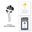 Spellbinders Press Plates From Florals Through The Year October Cosmos*