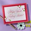 Spellbinders BetterPress Copperplate Press Plate By Paul Antonio - Hope You're Feeling Better