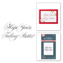 Spellbinders BetterPress Copperplate Press Plate By Paul Antonio - Hope You're Feeling Better