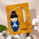 Spellbinders BetterPress Spring in Kyoto Press Plate & Stencil by Alex Syberia - Spring in Kyoto