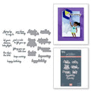 Spellbinders PressPlate & Die Set By Simon Hurley Soaring Sentiments, Sky's The Limit