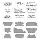 Spellbinders Wonder of Oz BetterPress Plate & Die Set by Graphic45 - Wonder of Oz Sentiments