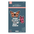 Spellbinders BetterPress Wildflowers Registration Press Plate & Die Set by Lisa Horton - Butterfly Silhouettes