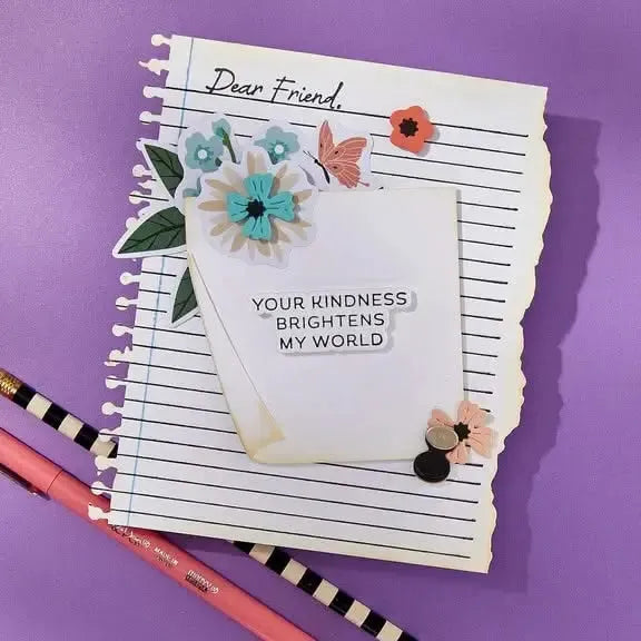 Spellbinders Take Note Etched Dies - Torn Paper Edges