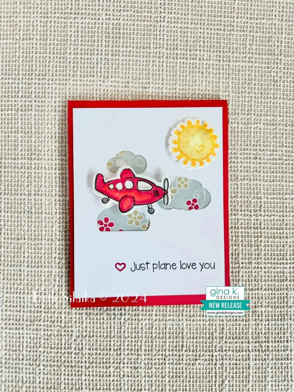 Gina K Designs Stamp & Die Set - Jet Setter
