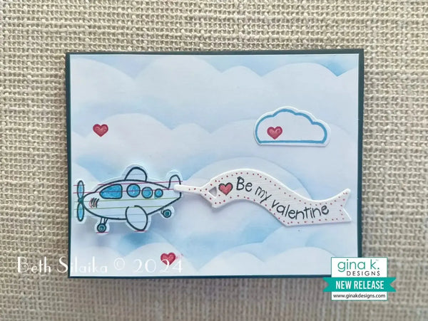 Gina K Designs Stamp & Die Set - Jet Setter