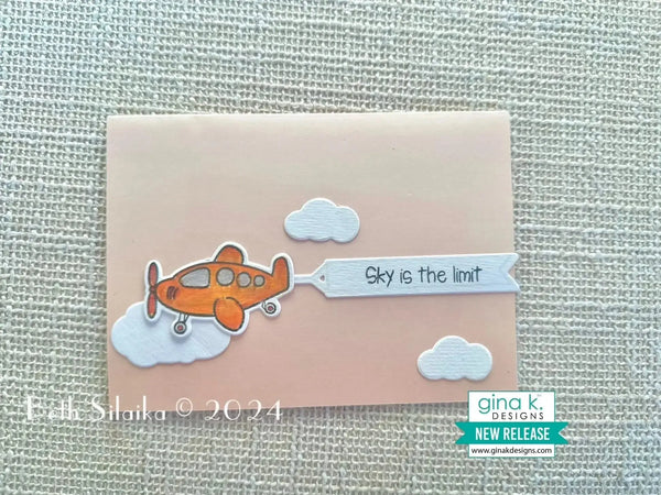 Gina K Designs Stamp & Die Set - Jet Setter