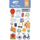 Echo Park Puffy Stickers Born To Travel