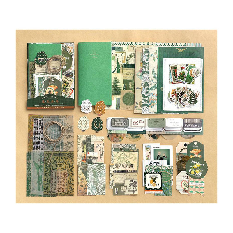 Poppy Crafts Mixed Media Material Kit - Greens