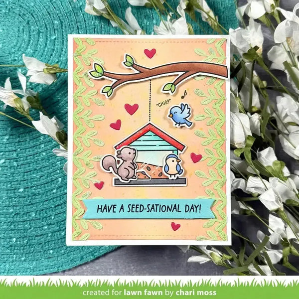 Lawn Clippings Colouring Stencils - Backyard Bird Feeder Add-On