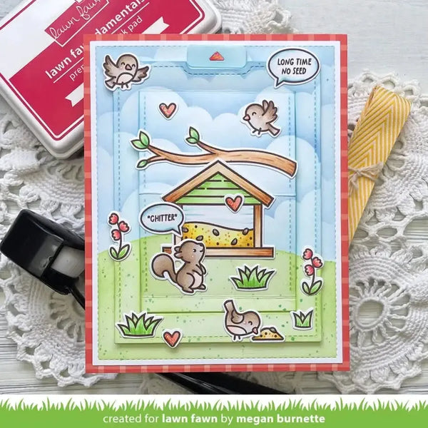 Lawn Clippings Colouring Stencils - Backyard Bird Feeder Add-On