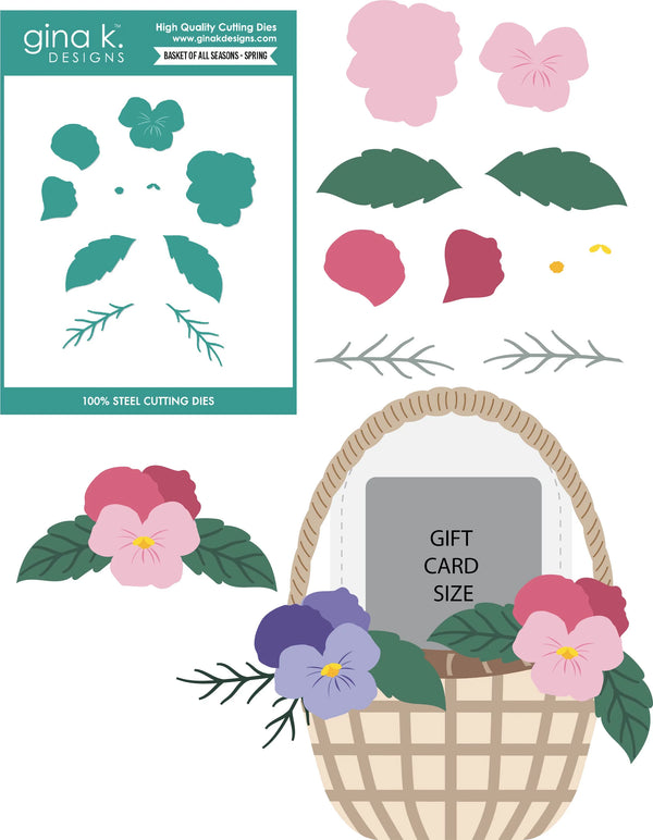 Gina K Designs Die Set - Basket of All Seasons Spring