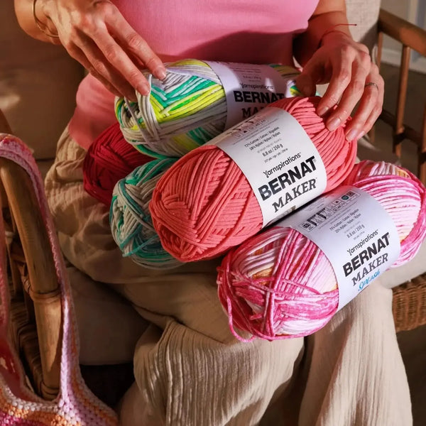 Bernat Maker Splash Yarn - Cherry Swirl