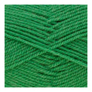 Close-up of green yarn with a textured surface